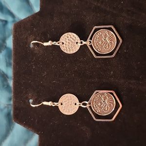 Silver Scorpio Hook Earrings